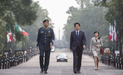 Shinzo Abe și soția sa, Akie Abe